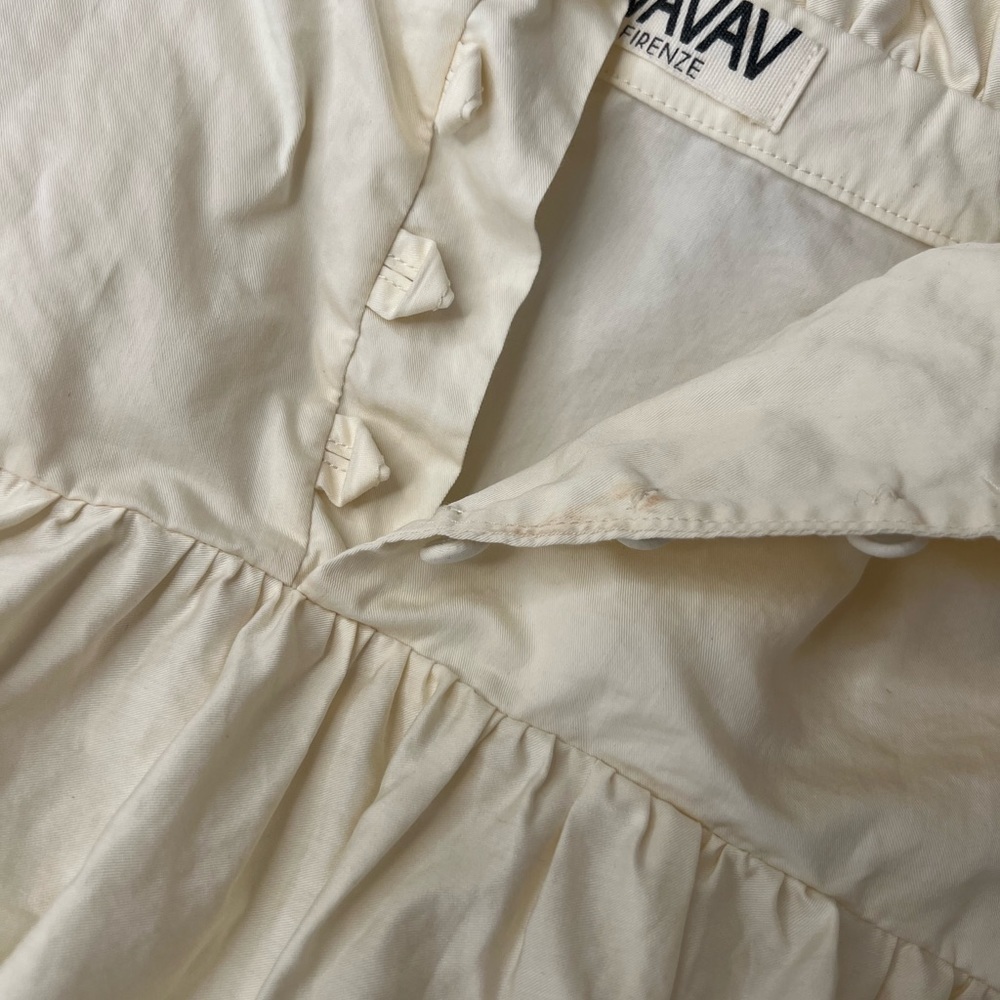 ! Avavav Firenze Cream Ruffled Mini Babydoll Dress - Picture 11 of 12